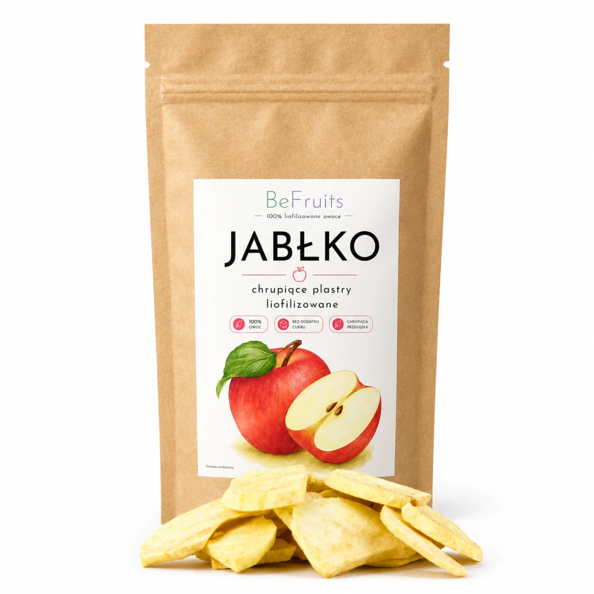 Jabłko liofilizowane plastry