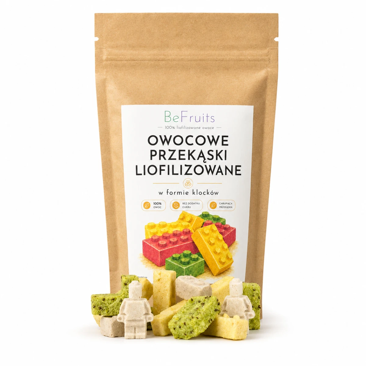 Owocowe przekąski liofilizowane