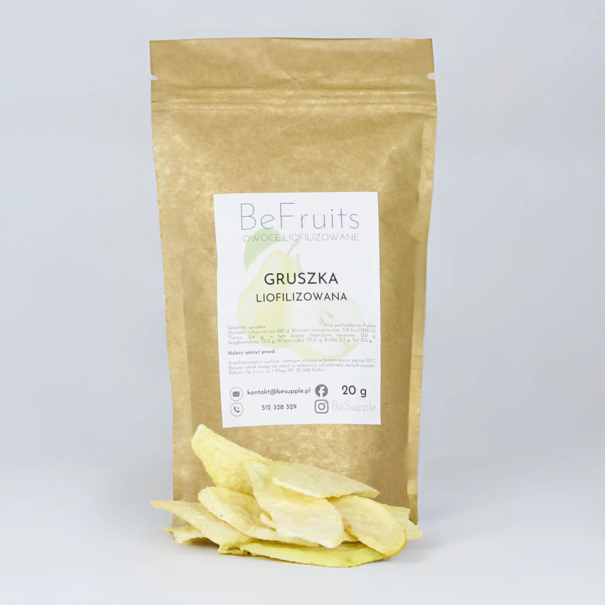 Gruszka liofilizowana