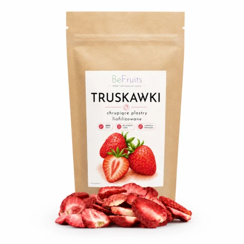 Truskawki liofilizowane plastry